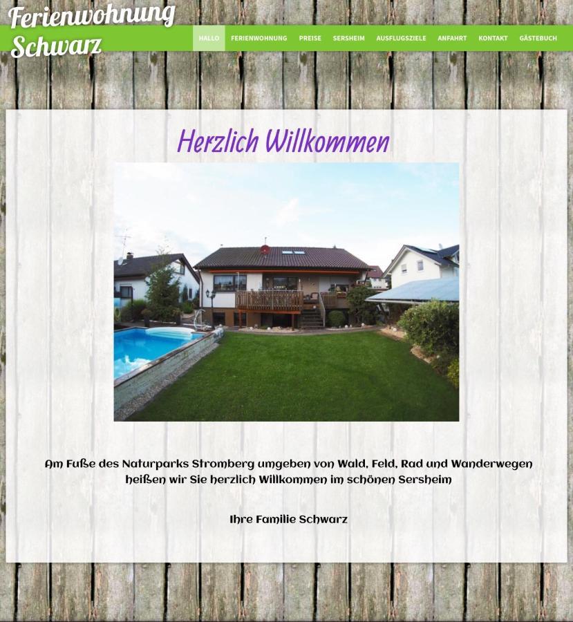 Ferienwohnung Schwarz Sersheim Экстерьер фото